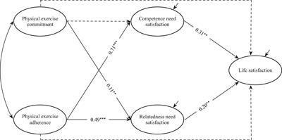 Effect of Physical Exercise on College Students’ Life Satisfaction: Mediating Role of Competence and Relatedness Needs